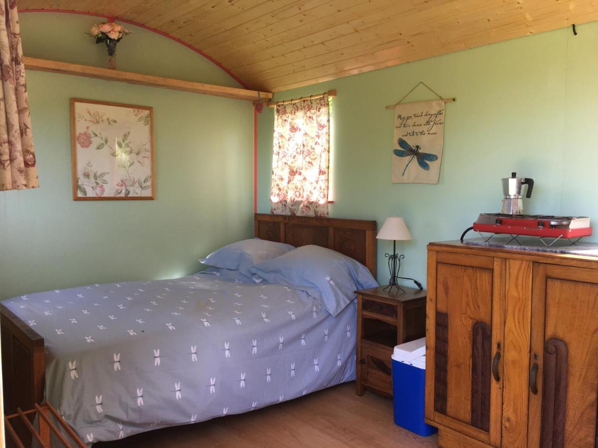 Rosa The Cosy Cabin - Gypsy Wagon - Shepherds Hut, River Views Off-Grid Eco Living Pedrogao Grande Bagian luar foto
